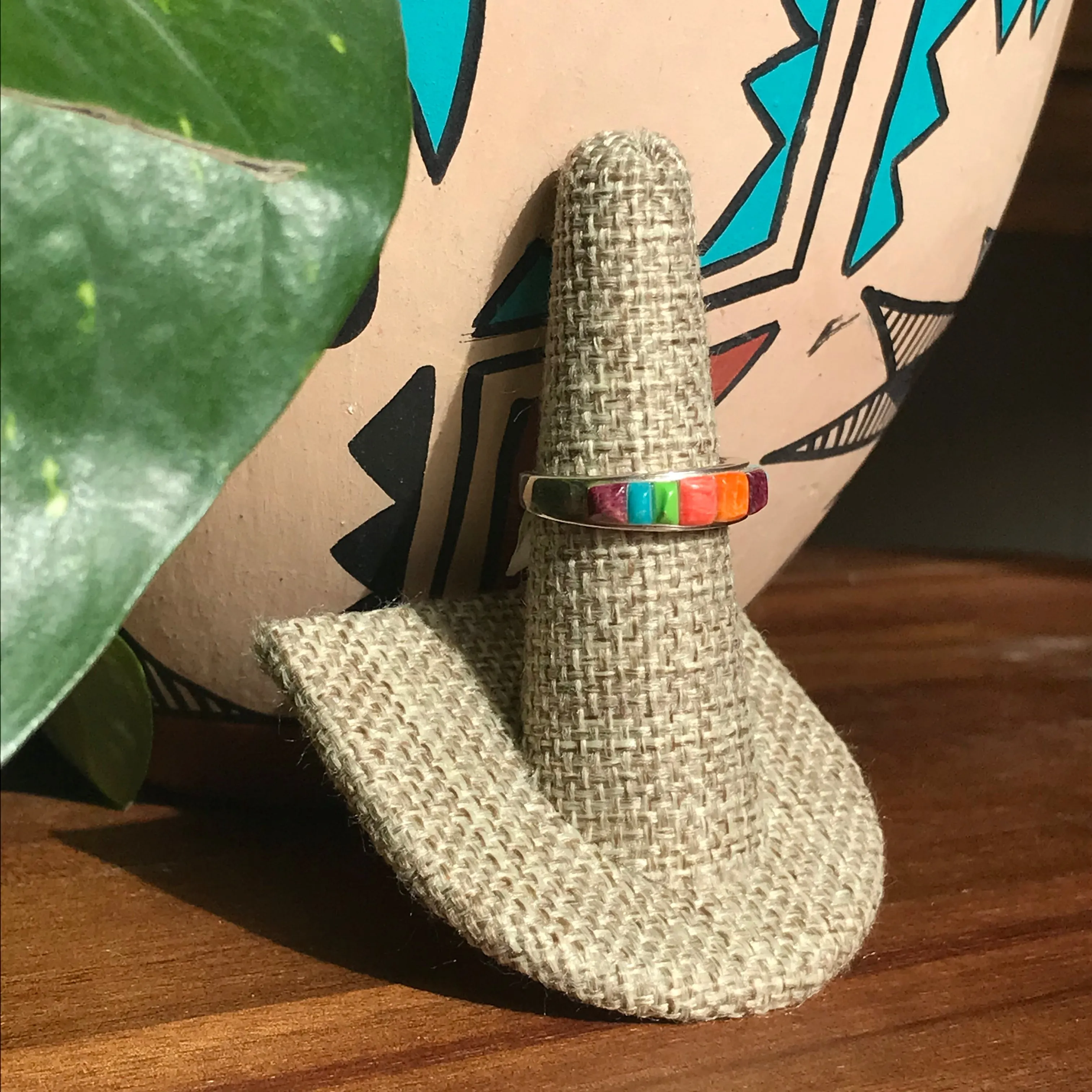 Corn Roll Multi Stone Ring