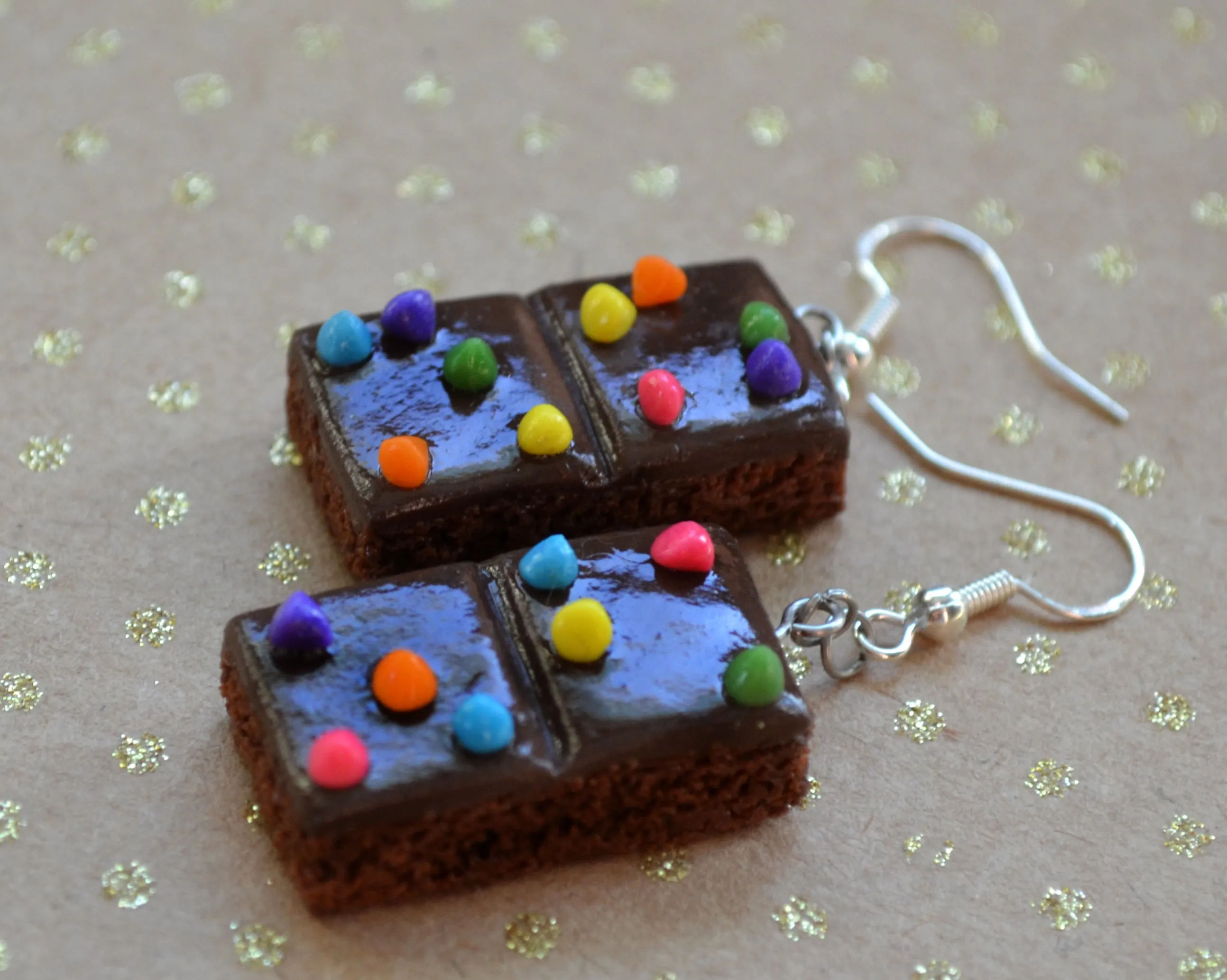 Cosmic Brownie Dangle Earrings