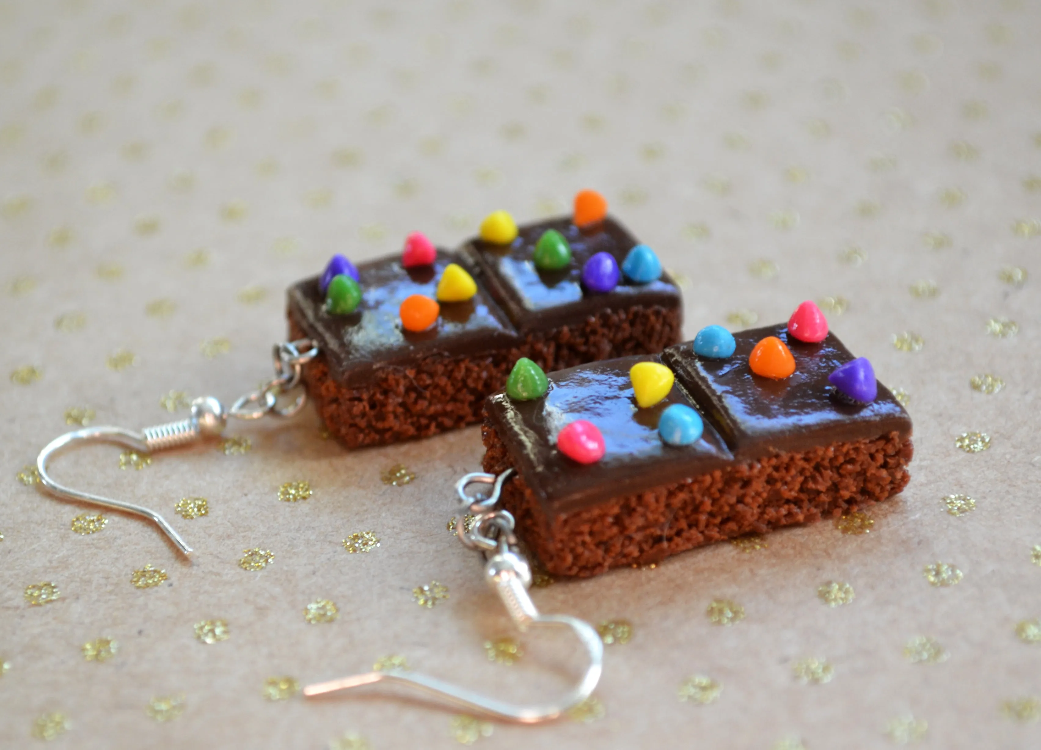 Cosmic Brownie Dangle Earrings