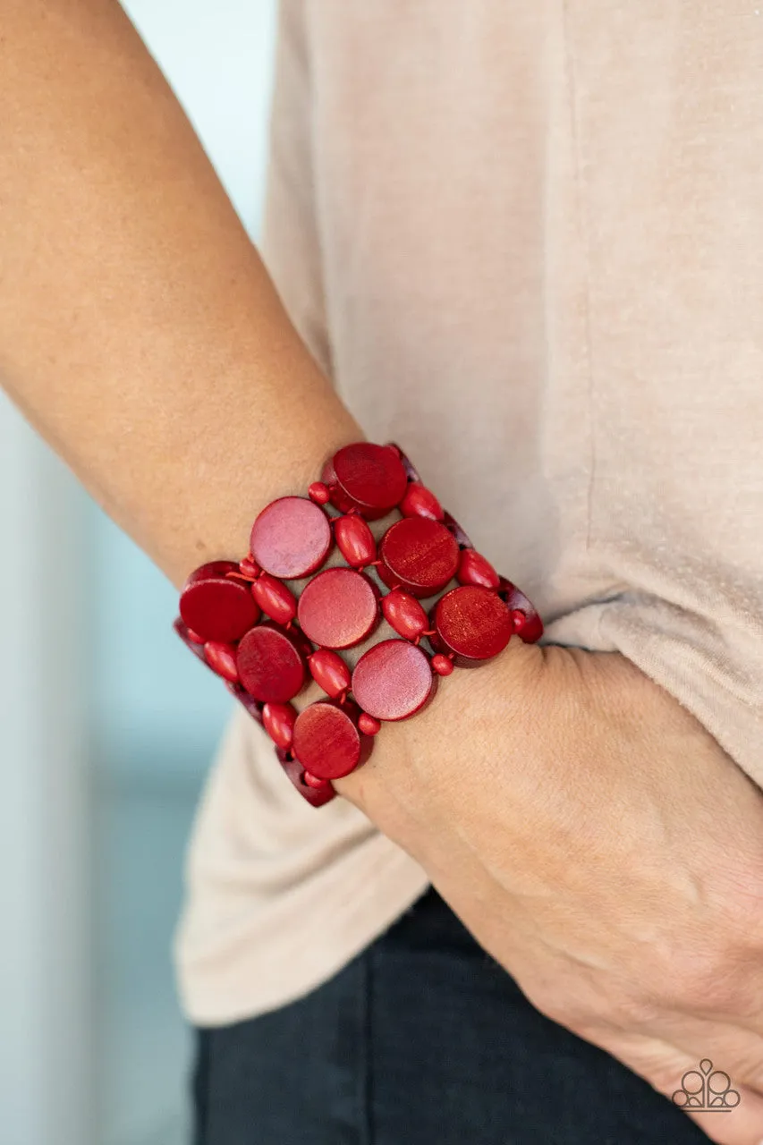 Cruising Coronado Red Paparazzi Bracelet