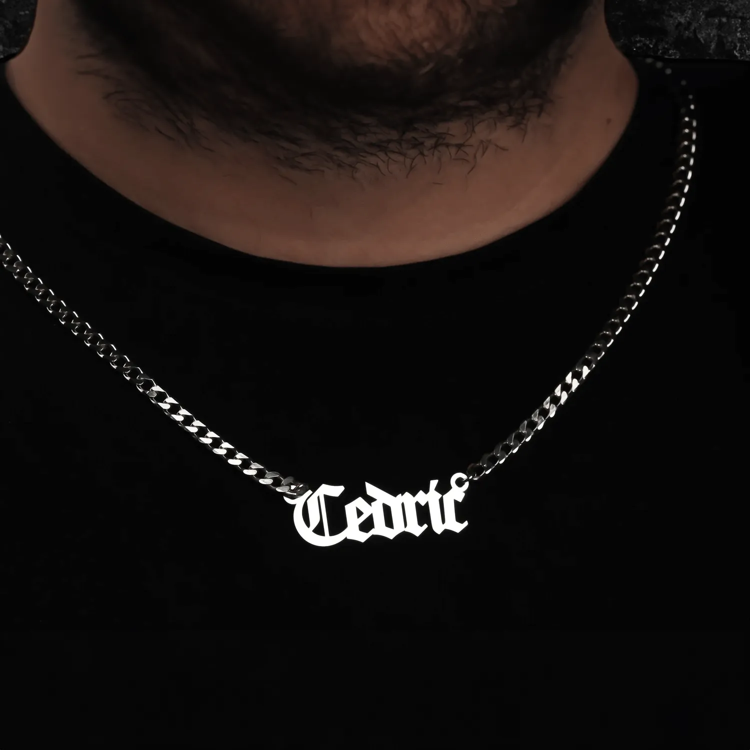 Custom Name Pendant 925 Silver Men's Personalized Necklace