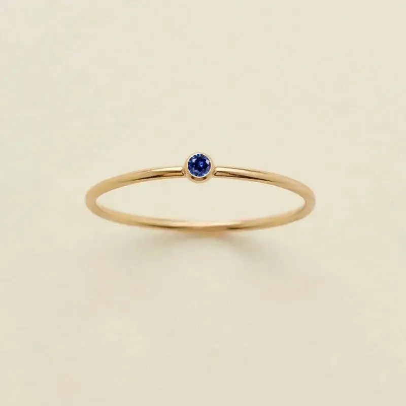 Dainty Birthstone Ring