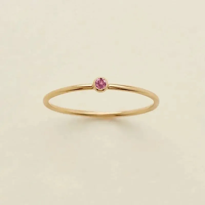 Dainty Birthstone Ring
