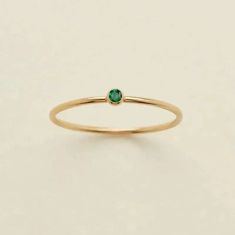Dainty Birthstone Ring