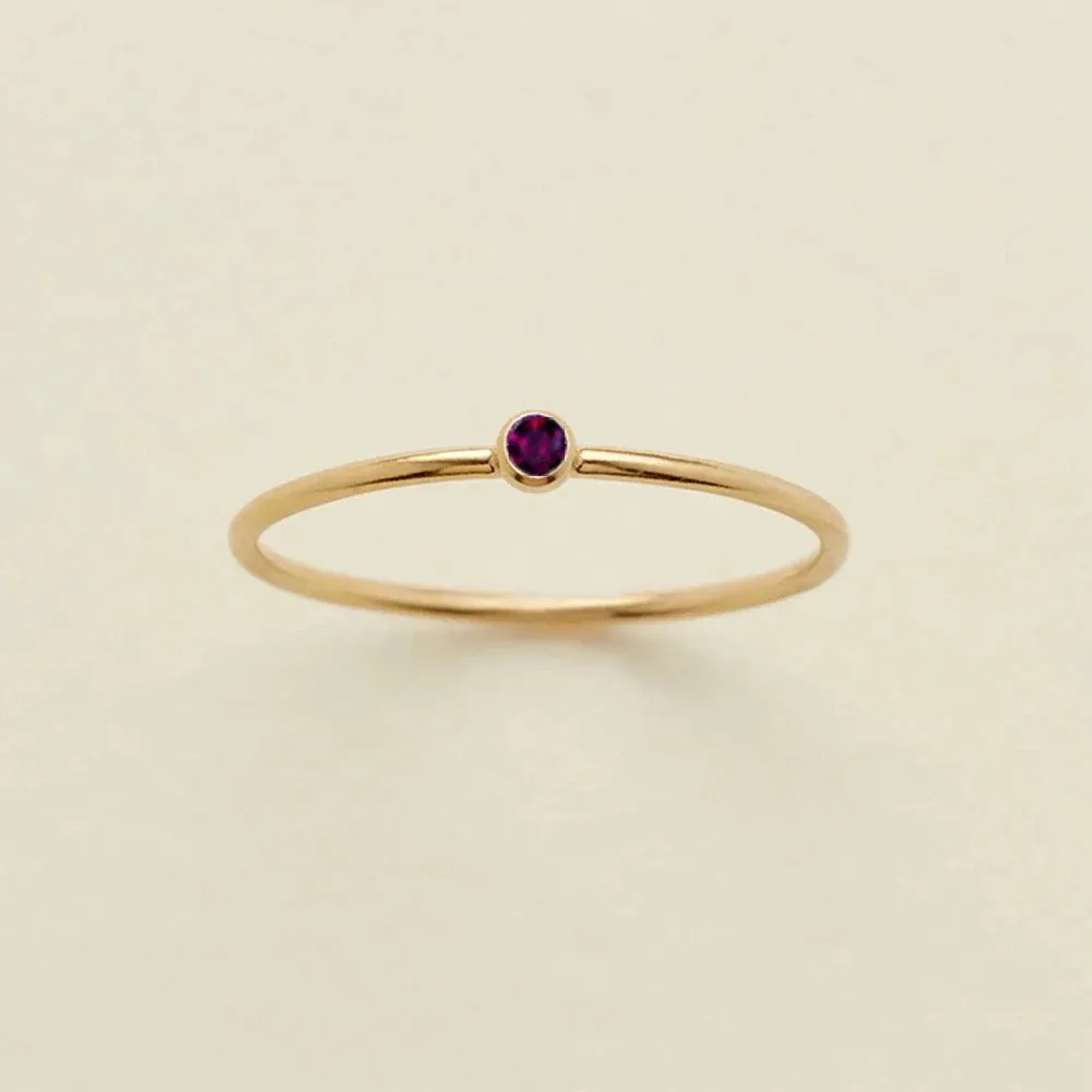 Dainty Birthstone Ring