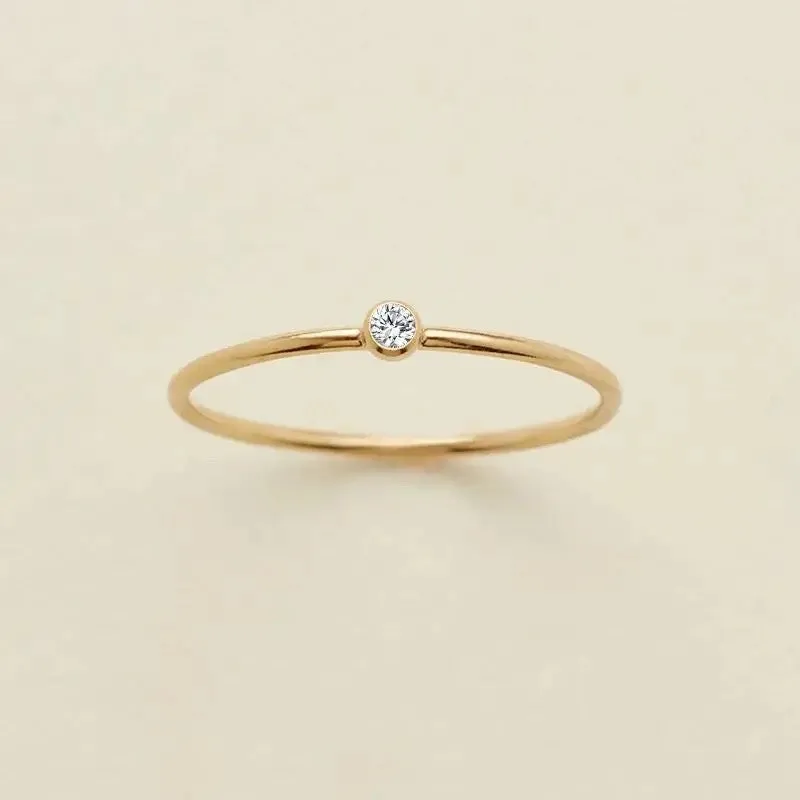 Dainty Birthstone Ring
