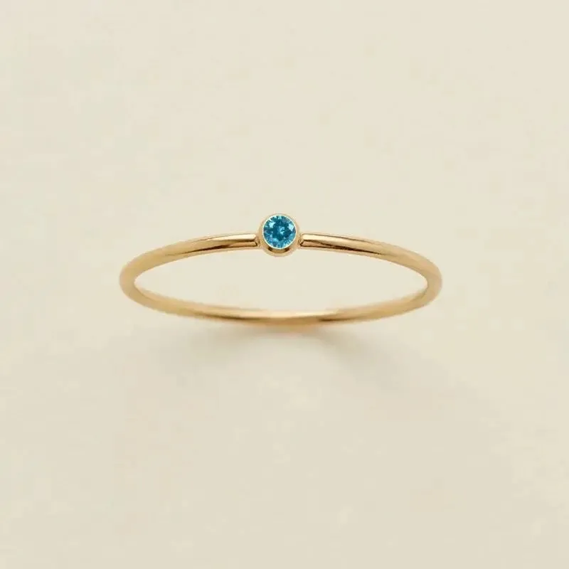 Dainty Birthstone Ring