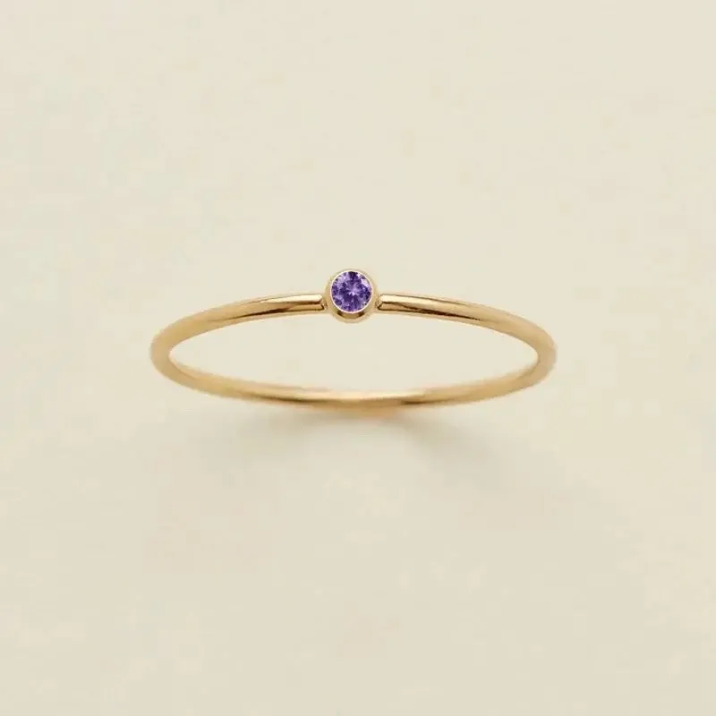 Dainty Birthstone Ring