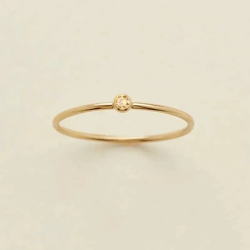 Dainty Birthstone Ring