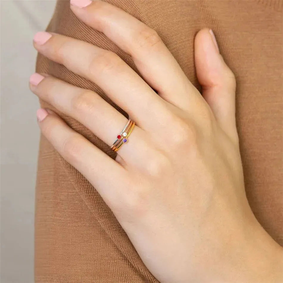 Dainty Birthstone Ring