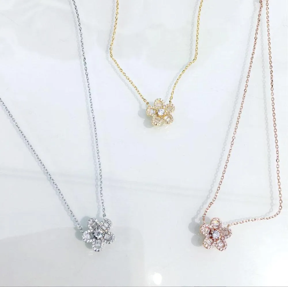 Daisy CZ Necklace