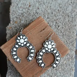 Dangle Conch Earrings In Bone