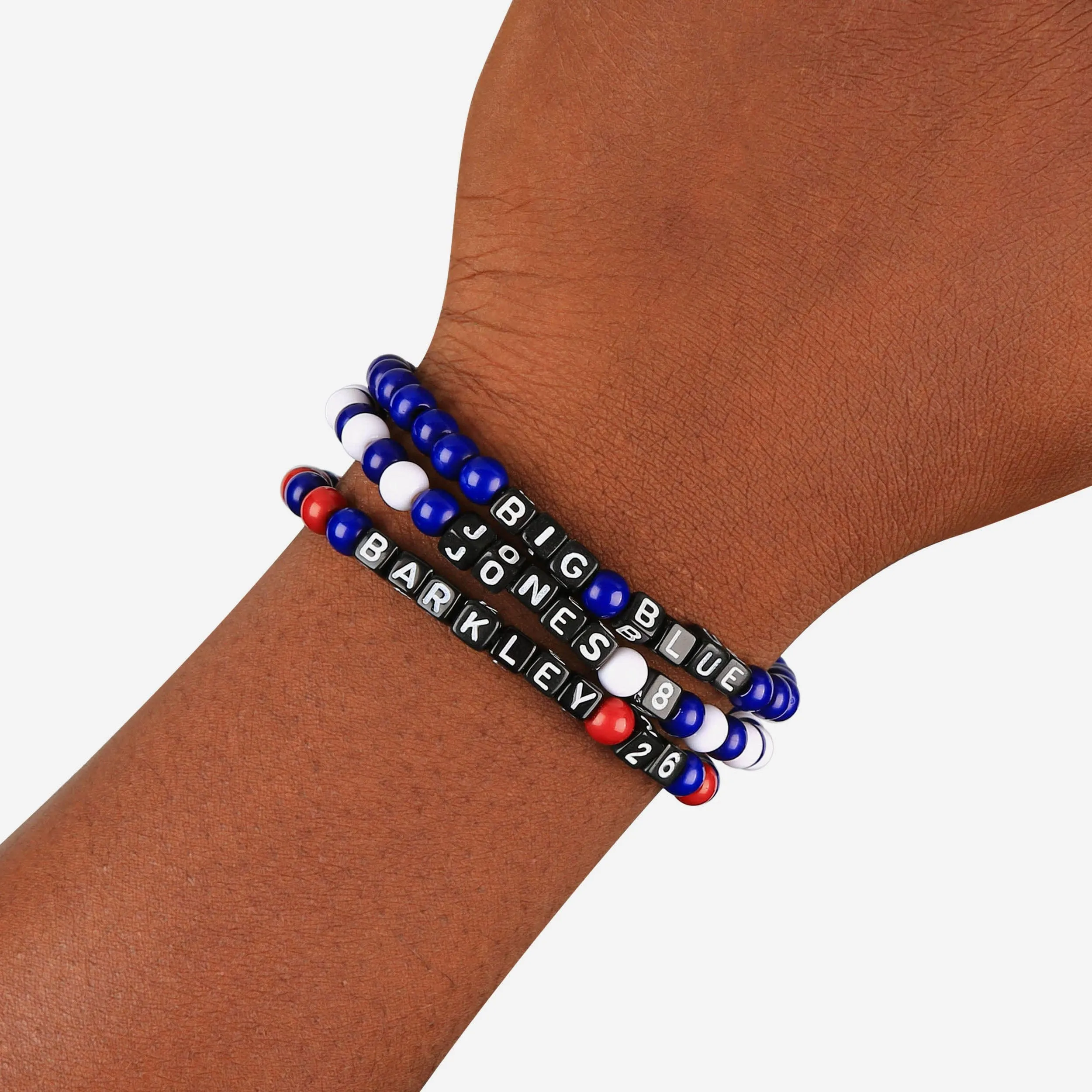 Daniel Jones & Saquon Barkley New York Giants 3 Pack Player Beaded Friendship Bracelet