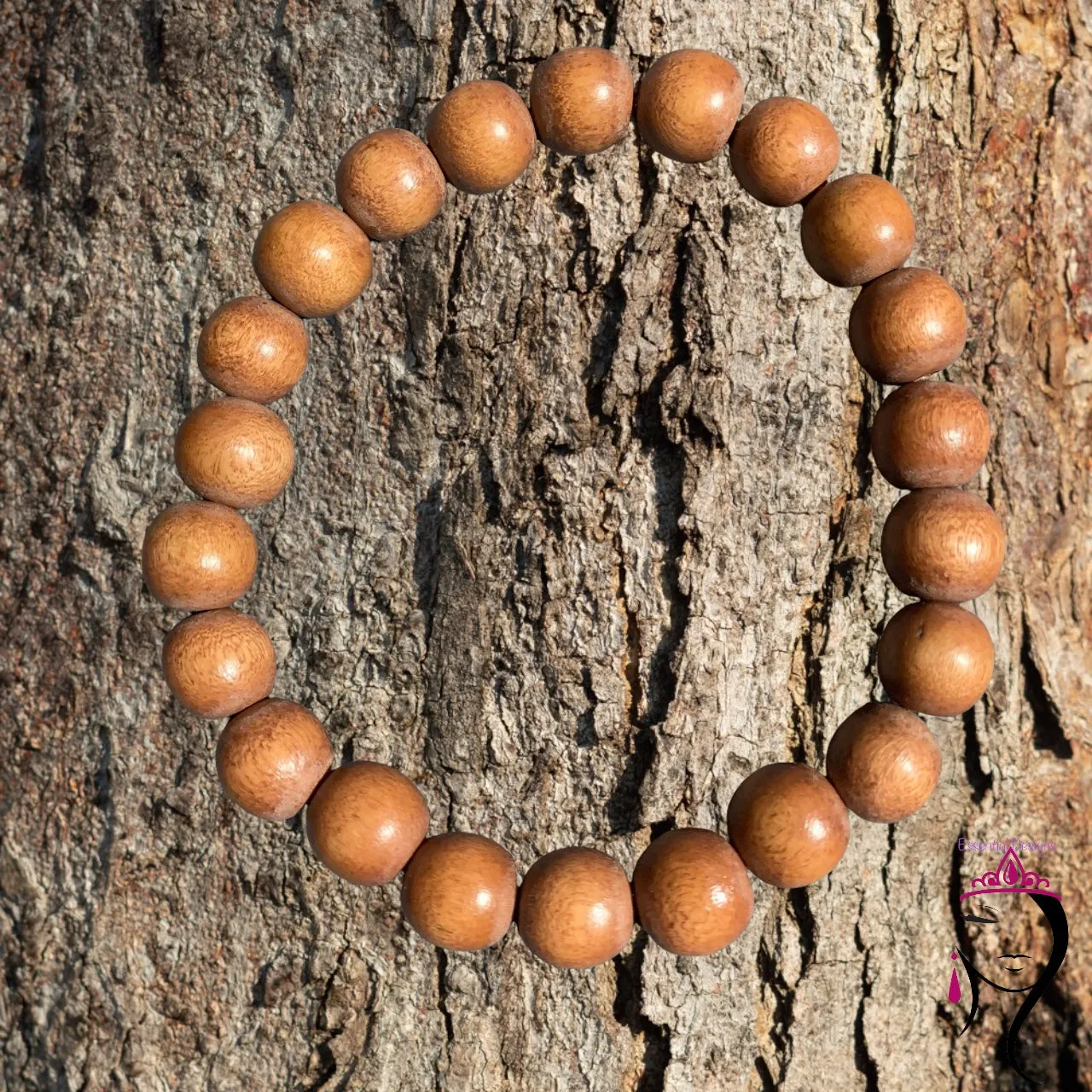 Dark Wooden Elastic Bracelet   #17046