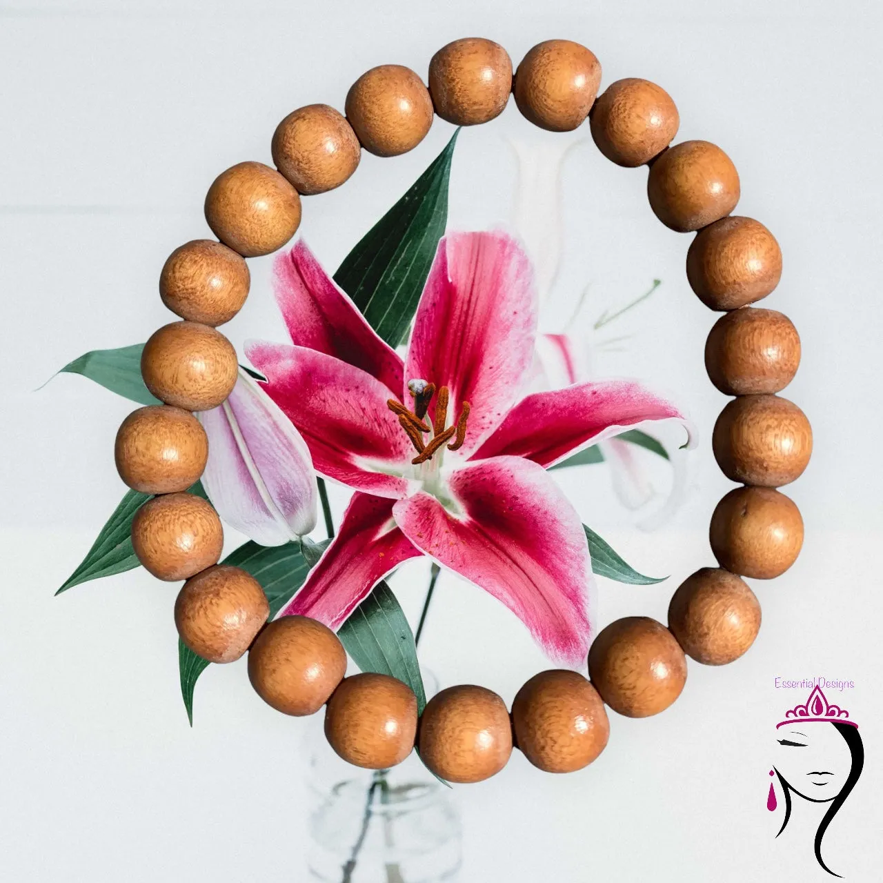 Dark Wooden Elastic Bracelet   #17046
