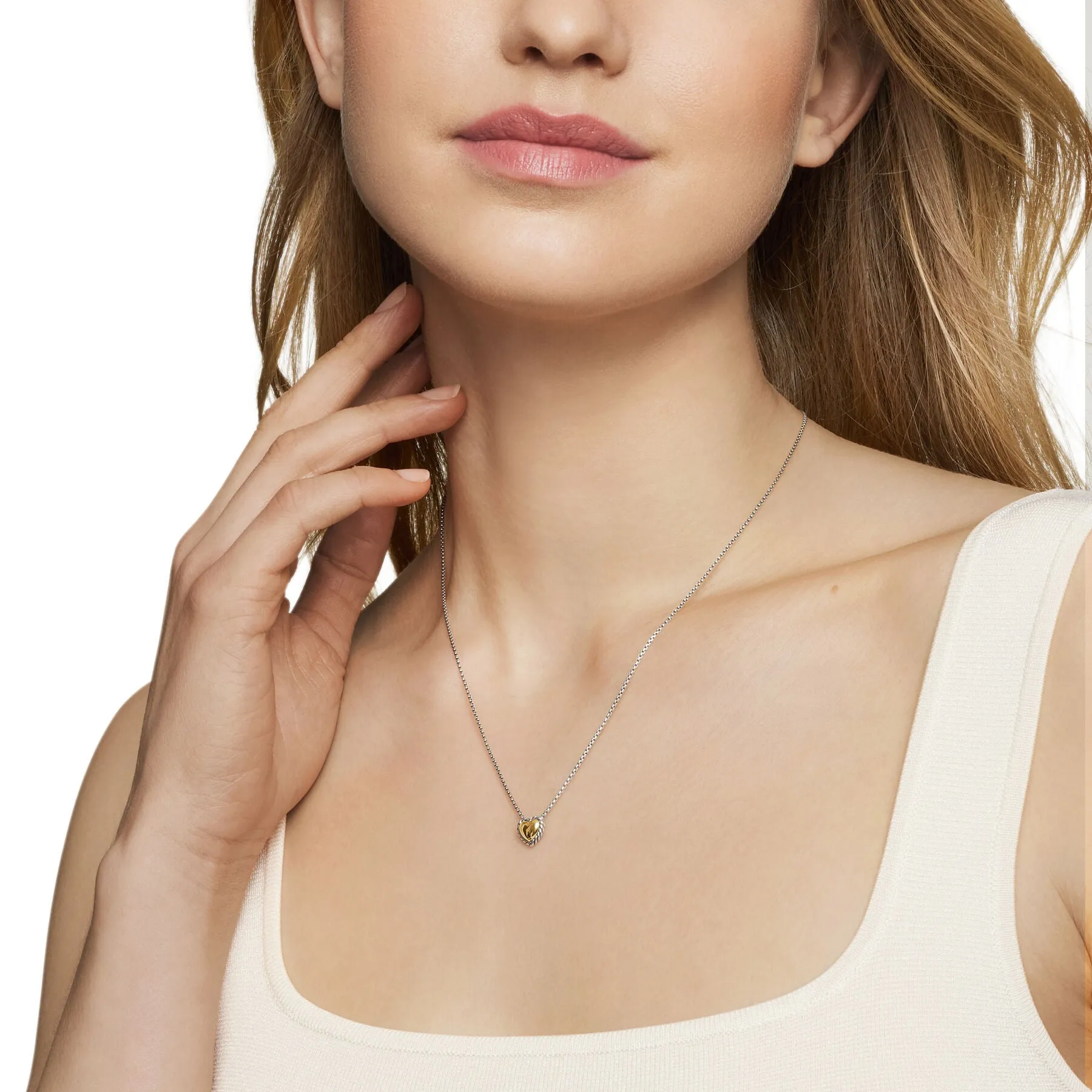 David Yurman The Cable Collectibles® Collection Necklaces & Pendant in Silver and 18-Karat Yellow Gold