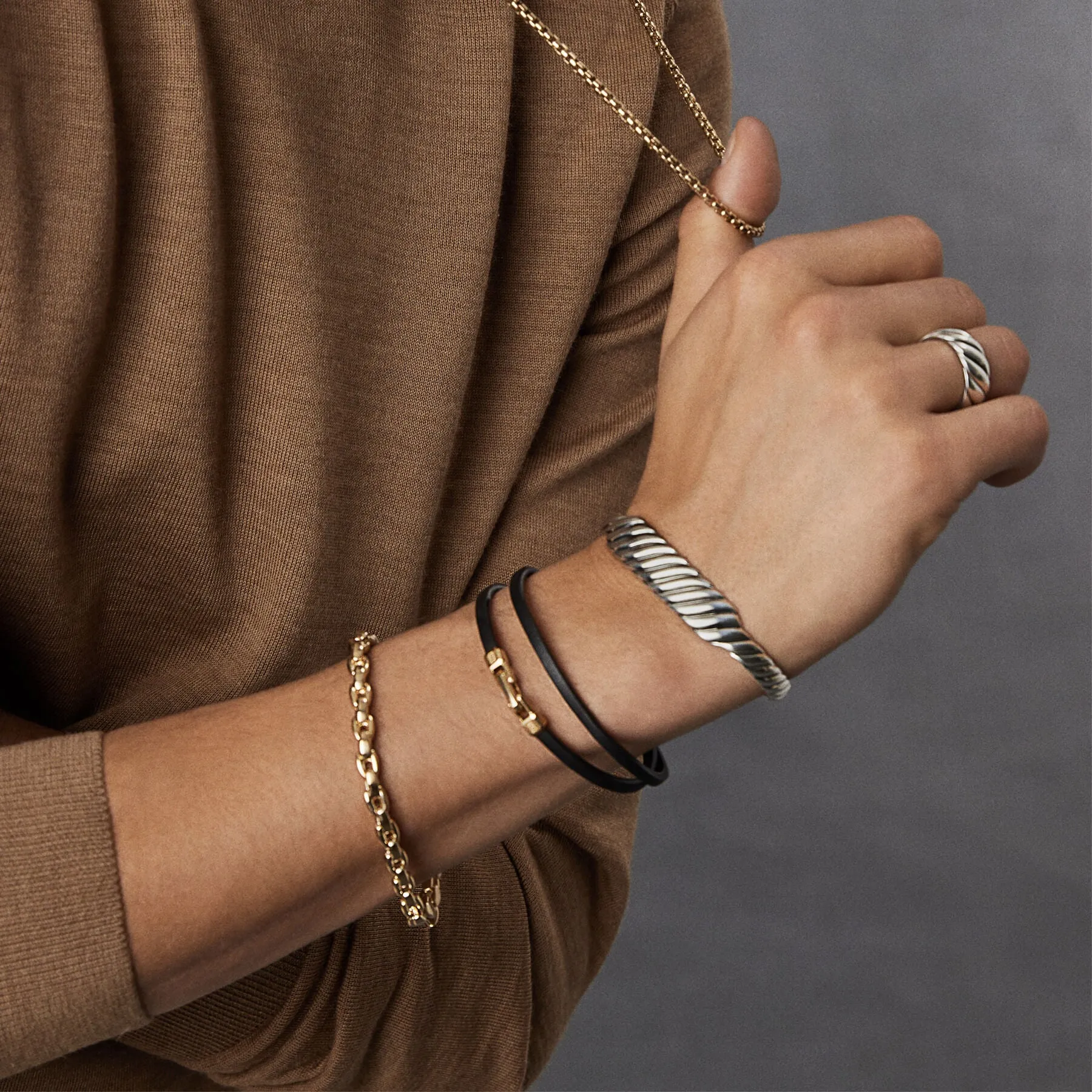 David Yurman The Chain Collection Necklaces & Pendant in 18-Karat Yellow Gold