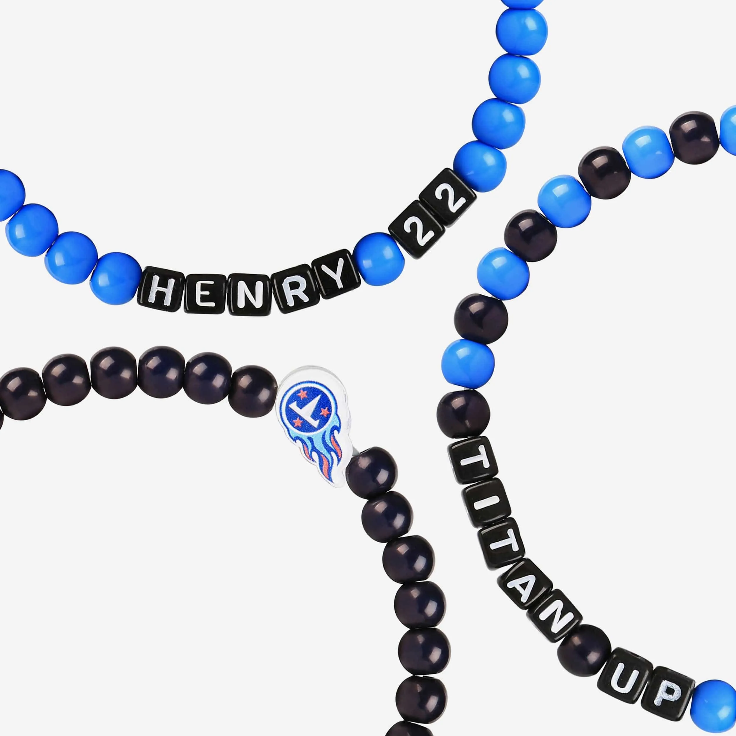 Derrick Henry & DeAndre Hopkins Tennessee Titans 3 Pack Player Beaded Friendship Bracelet