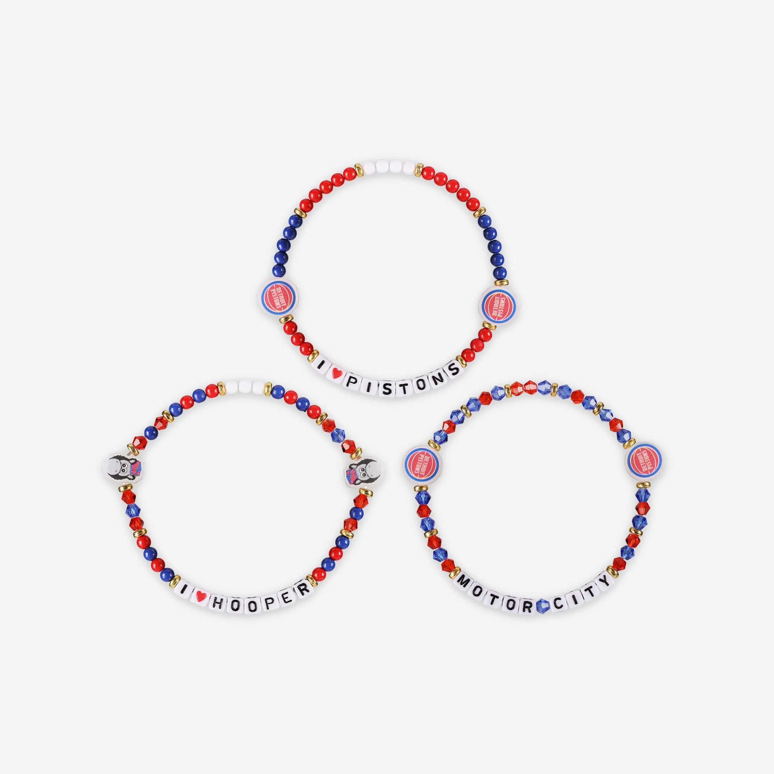 Detroit Pistons 3 Pack Friendship Bracelet