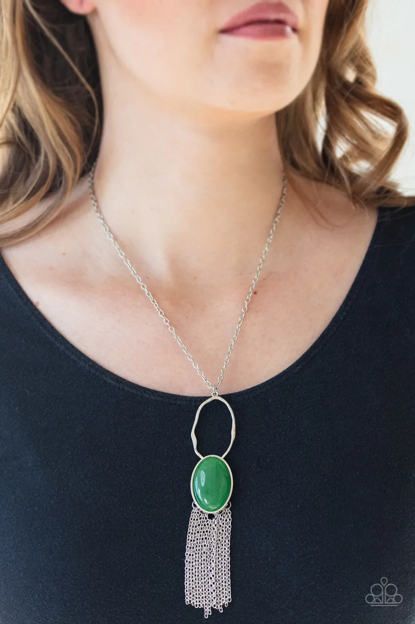 Dewy Desert Green Paparazzi Necklace