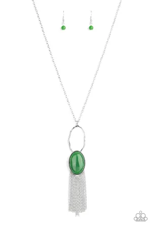 Dewy Desert Green Paparazzi Necklace