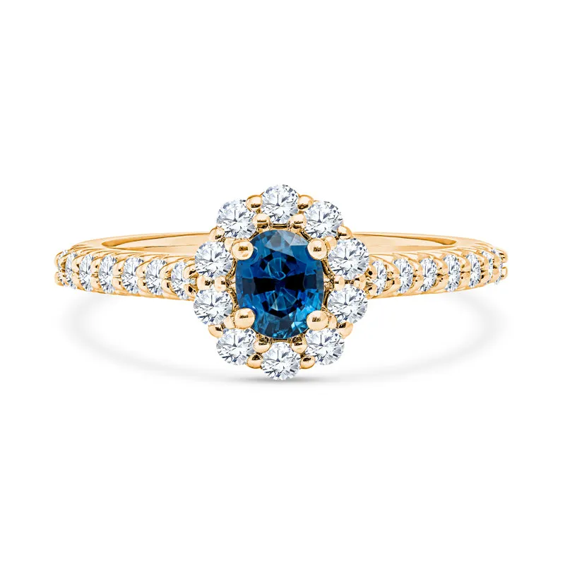 Diamond and Sapphire Gold Ring