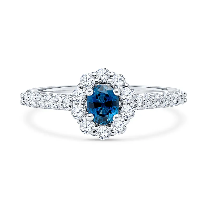 Diamond and Sapphire Gold Ring