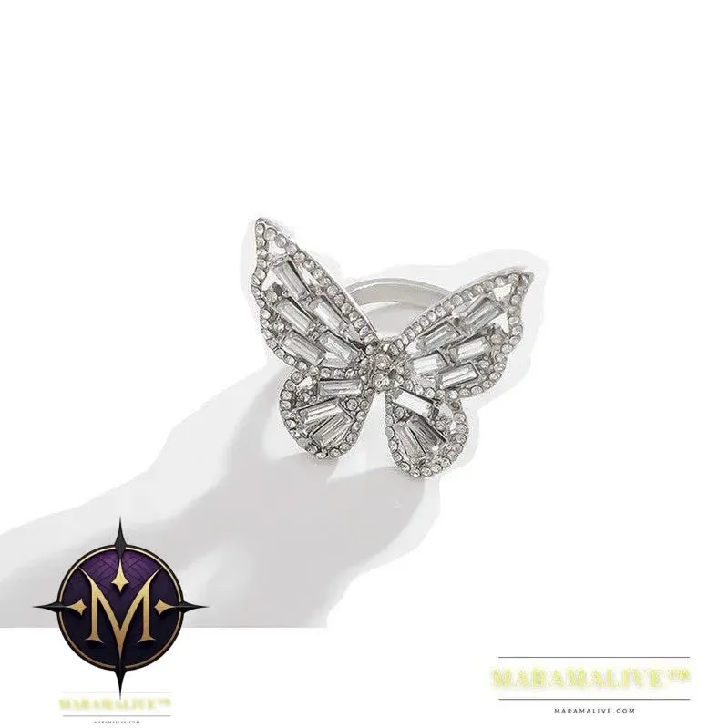 Diamond-studded Simple Temperament Jewelry