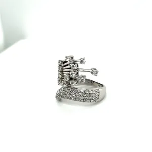 Diamond White Gold Melody Ring