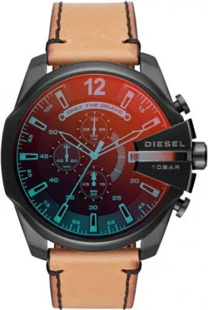 Diesel Mega Chief DZ4476 Brown Leather Men's Watch