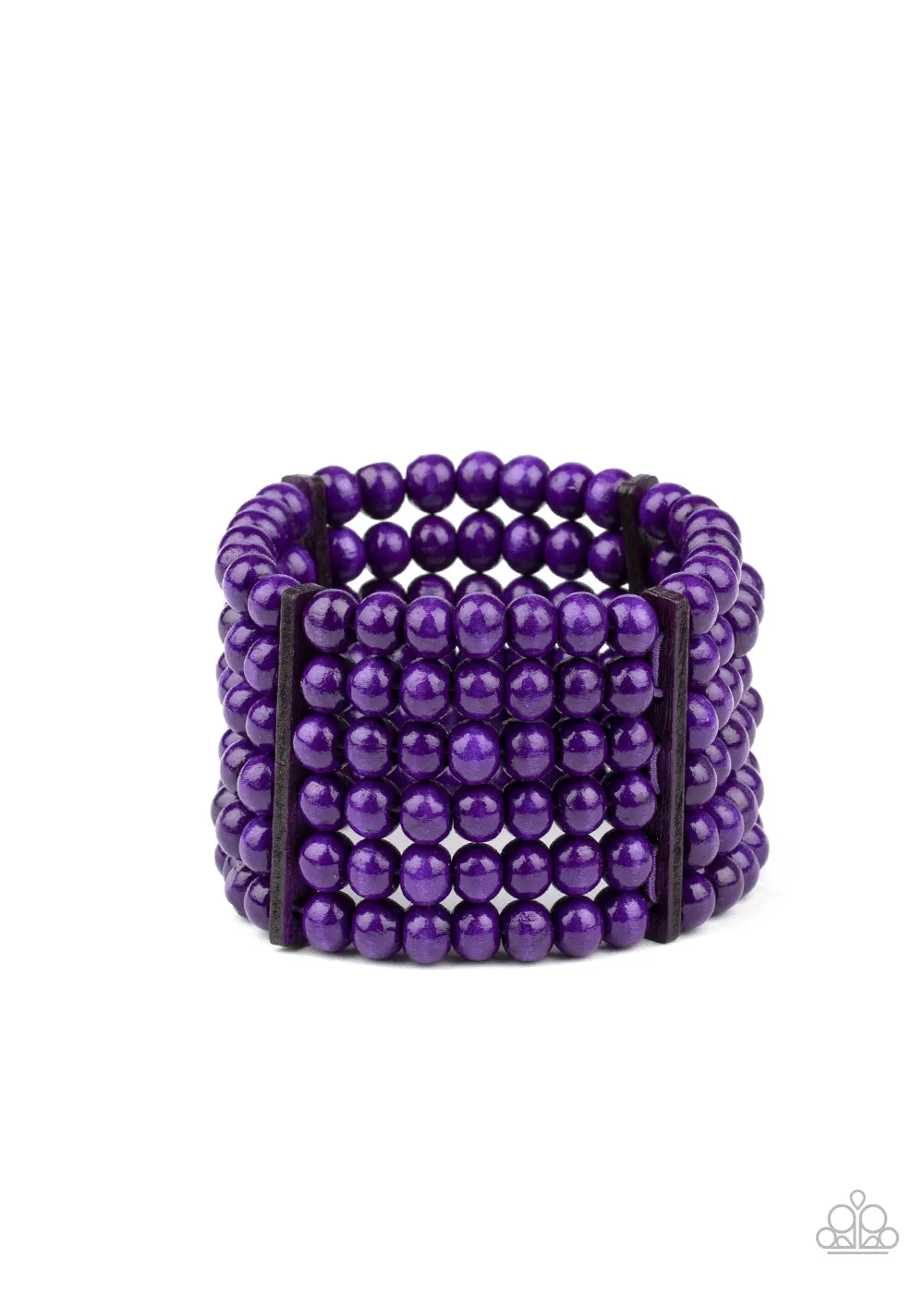 Diving in Maldives - Purple Wood Bracelets