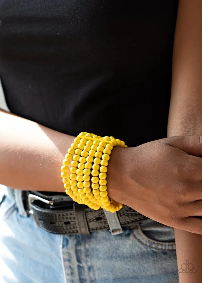 Diving In Maldives Yellow Bracelet