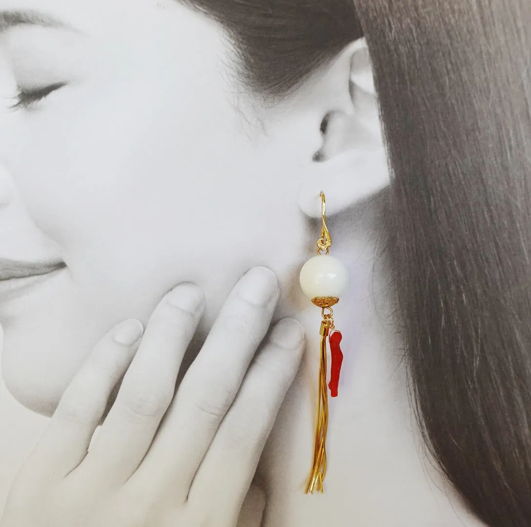 Dragon Princess Tassel Earrings