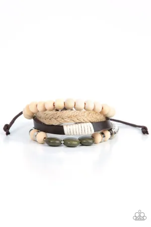 DRIFTER Away Green Paparazzi Bracelet