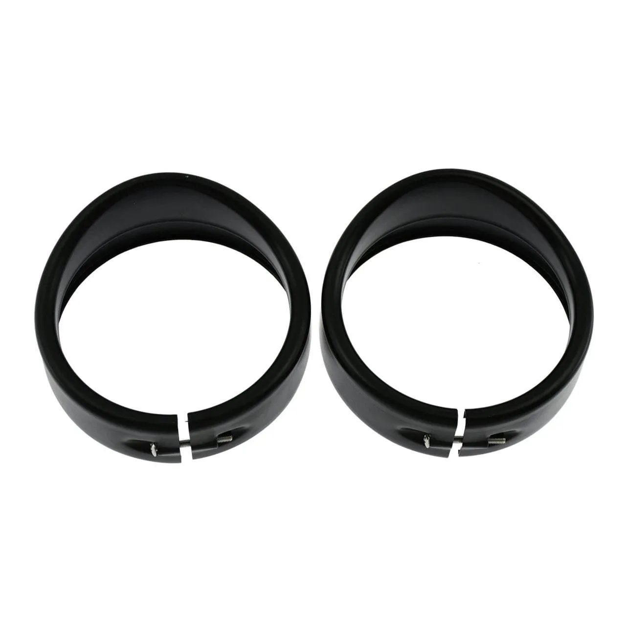 Eagle Lights Motorcycle 4.5" 4 1/2 LED Auxiliary Light Visor Style Passing Lamp Trim Ring For Harley