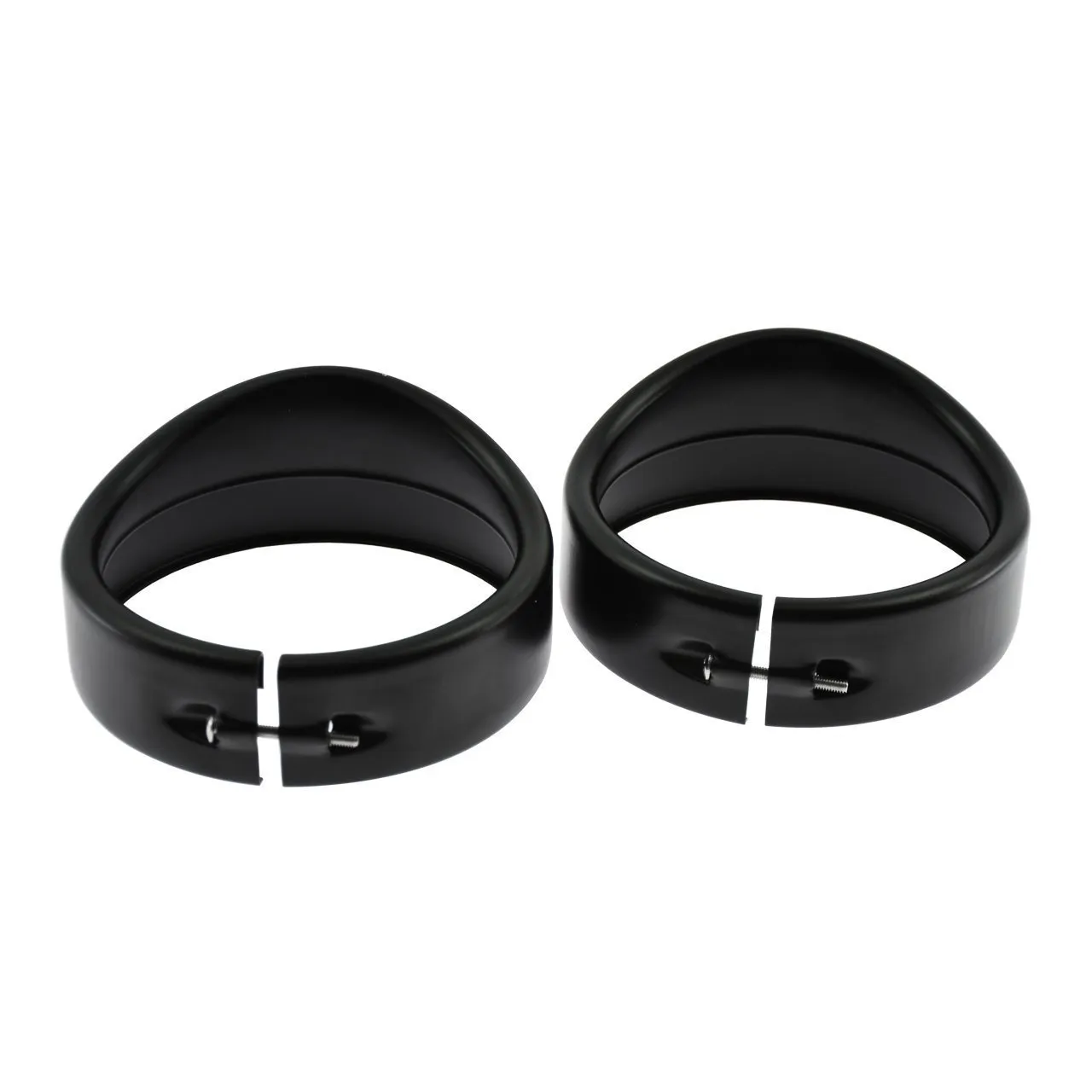 Eagle Lights Motorcycle 4.5" 4 1/2 LED Auxiliary Light Visor Style Passing Lamp Trim Ring For Harley
