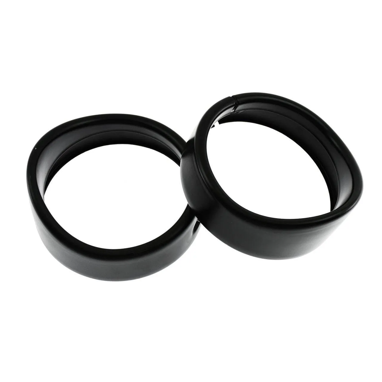 Eagle Lights Motorcycle 4.5" 4 1/2 LED Auxiliary Light Visor Style Passing Lamp Trim Ring For Harley