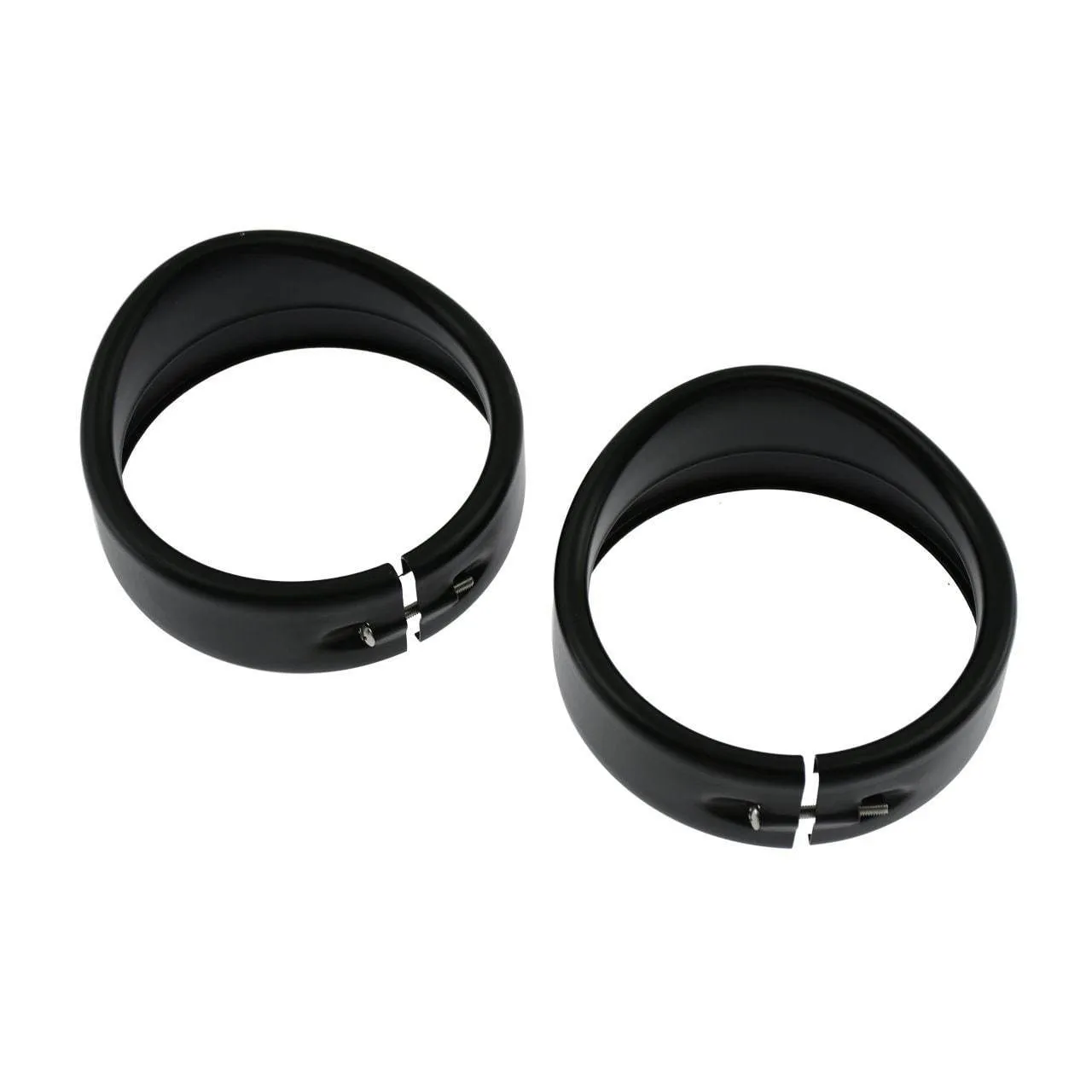 Eagle Lights Motorcycle 4.5" 4 1/2 LED Auxiliary Light Visor Style Passing Lamp Trim Ring For Harley