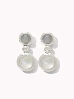 Earrings BOUTON 2 Cabochons 'Cashmere' / Classic 'Cashmere' / Classic
