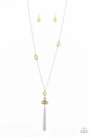 Eden Dew Yellow Paparazzi Necklace