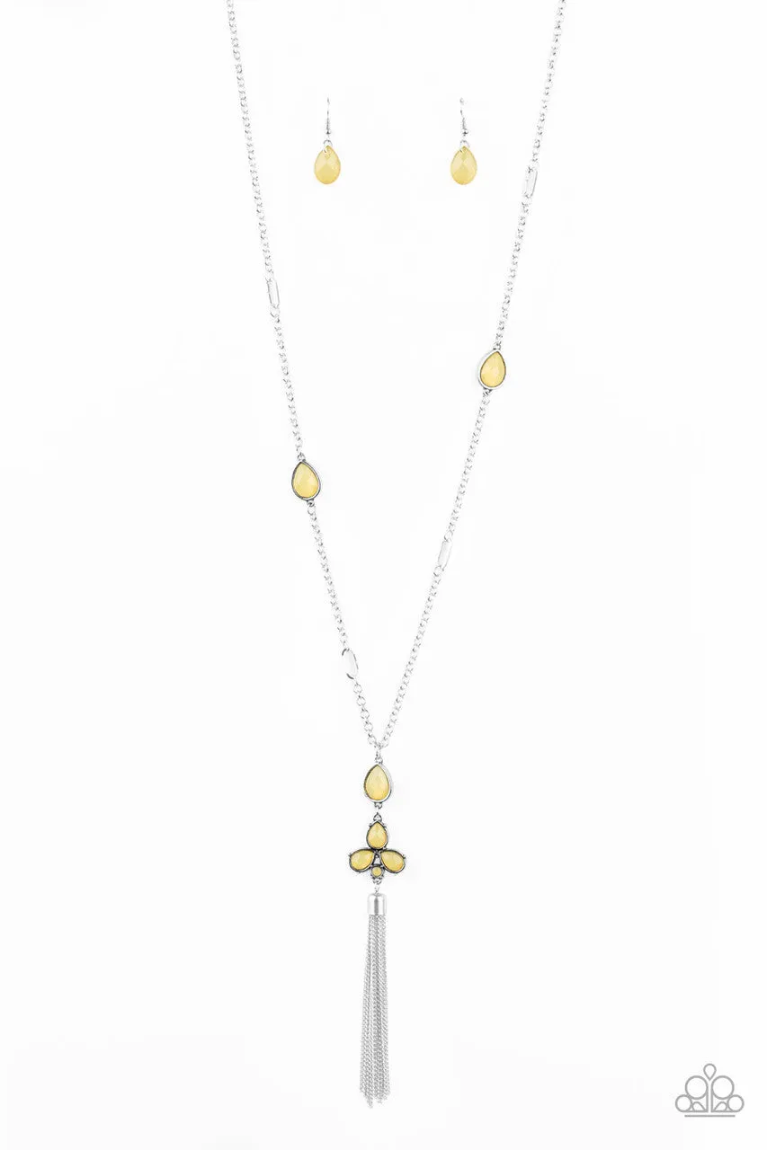 Eden Dew Yellow Paparazzi Necklace