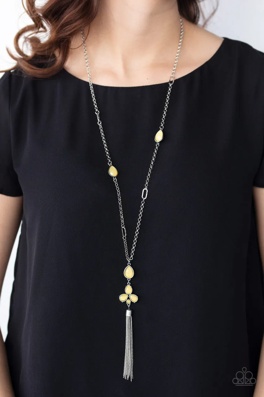 Eden Dew Yellow Paparazzi Necklace