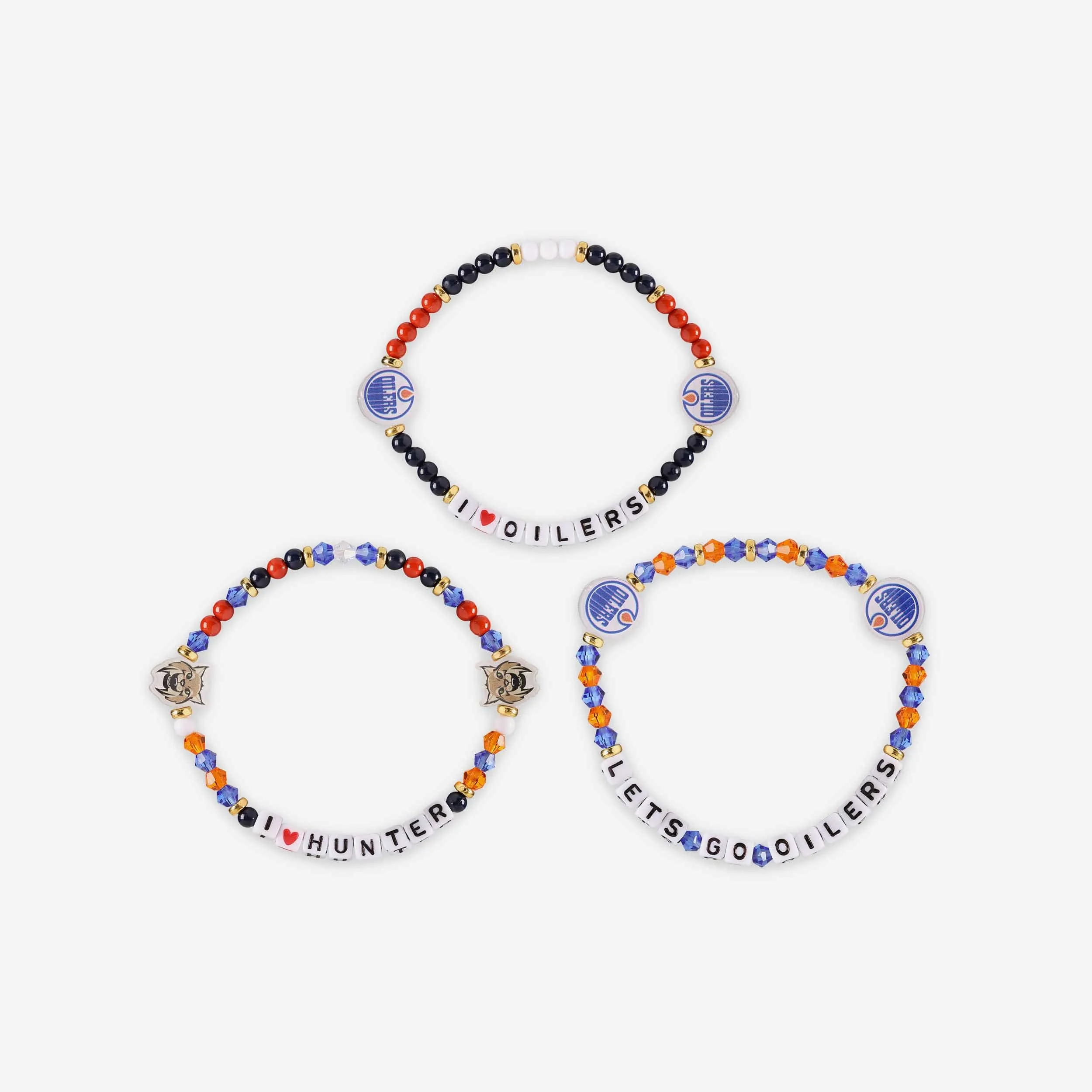Edmonton Oilers 3 Pack Friendship Bracelet