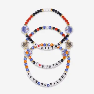Edmonton Oilers 3 Pack Friendship Bracelet