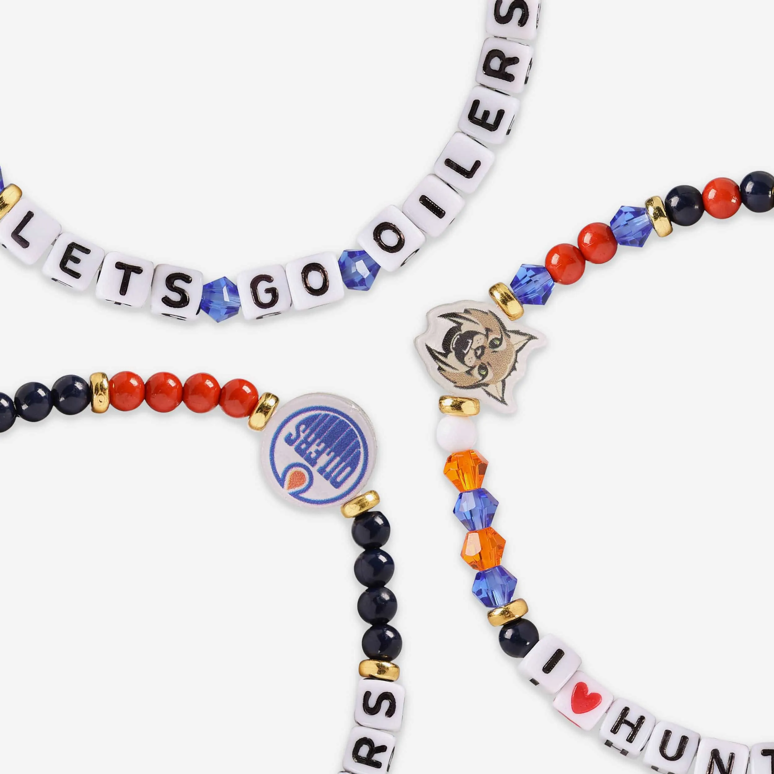 Edmonton Oilers 3 Pack Friendship Bracelet