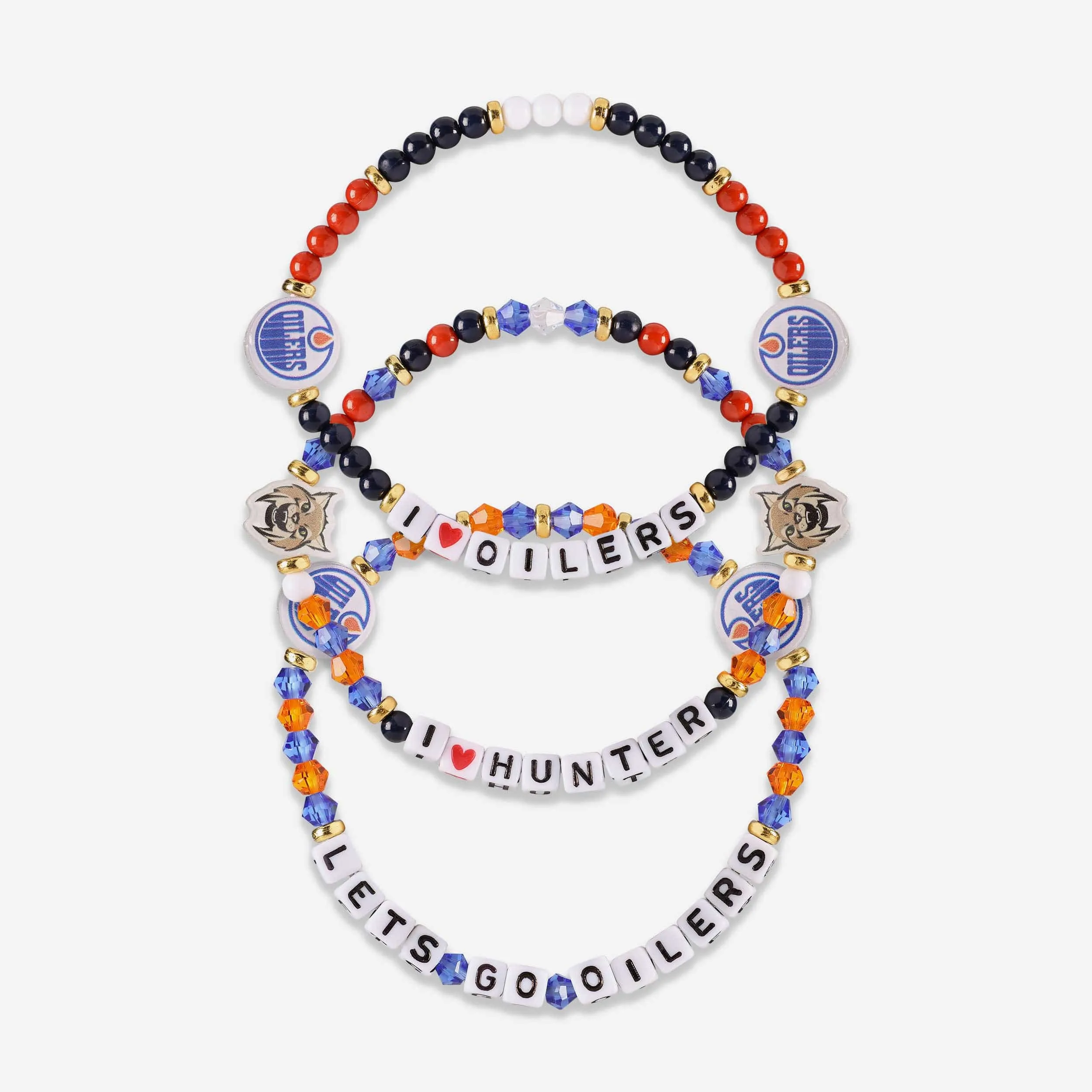 Edmonton Oilers 3 Pack Friendship Bracelet