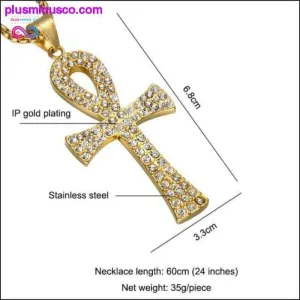 Egyptian Ankh Cross Pendant Necklace for Men