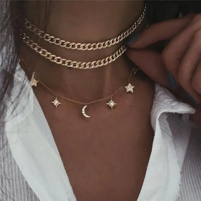Elegant Flower Pearl Choker Necklace