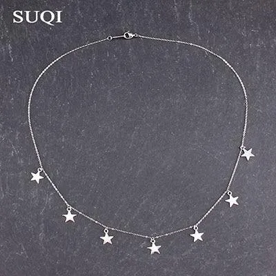 Elegant Non-Fading Luxury Stainless Steel Animal Butterfly Star Gold Necklace Amazing Women Choker Necklaces Pendants Femme Chain Jewelry Gifts