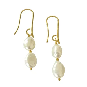 Elegant Pearl Dangle Earrings